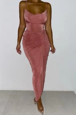 JLUXLABEL SALE MAUVE HANNA SLINKY SKIRT