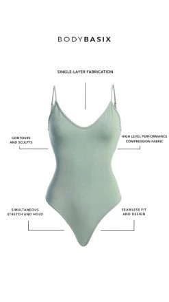 JLUXLABEL NEW ARRIVALS BODYBASIX SAGE BEE V-NECK BODYSUIT 11 JLUXLABEL NEW ARRIVALS BODYBASIX SAGE BEE V-NECK BODYSUIT