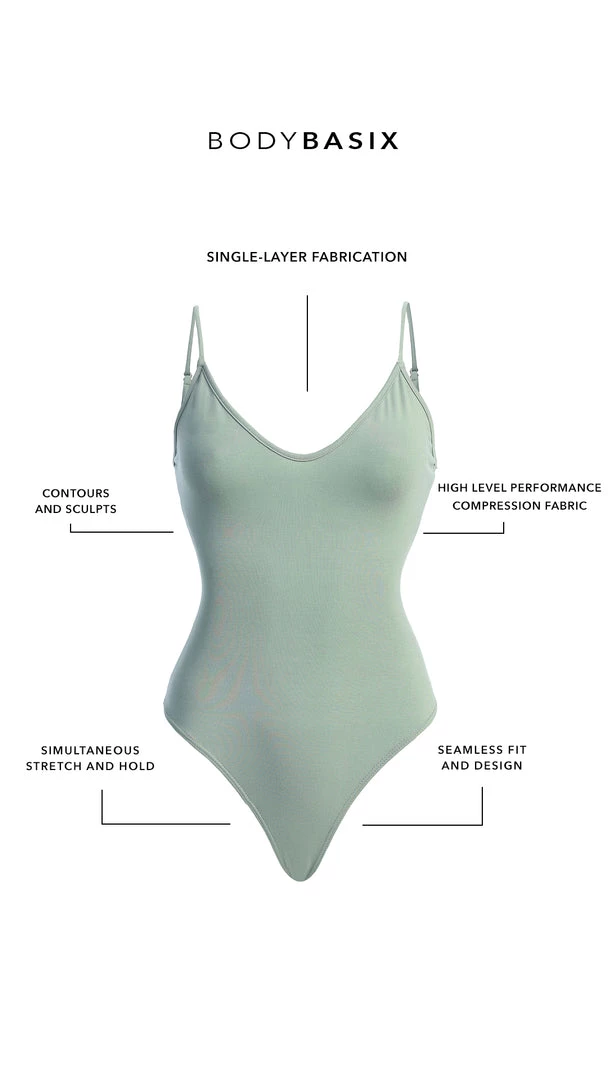 JLUXLABEL NEW ARRIVALS BODYBASIX SAGE BEE V-NECK BODYSUIT 5 JLUXLABEL NEW ARRIVALS BODYBASIX SAGE BEE V-NECK BODYSUIT