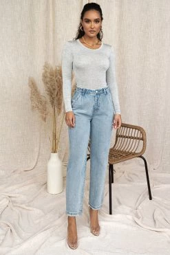 JLUXLABEL LIGHT WASHED RELAXED JEANS BACK IN