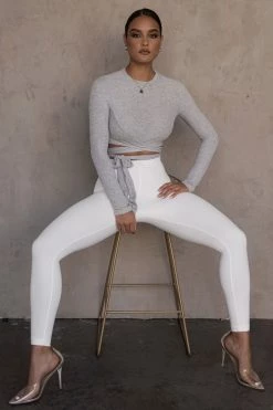 JLUXLABEL BACK IN GREY MARSIA WRAP TOP 19 JLUXLABEL BACK IN GREY MARSIA WRAP TOP