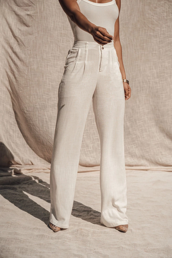 JLUXLABEL IVORY THEA LINEN PANT NEW ARRIVALS 5 JLUXLABEL IVORY THEA LINEN PANT NEW ARRIVALS