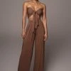 JLUXLABEL JLUXBASIX CHOCOLATE TORY TWO PIECE SET BACK IN