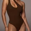 JLUXLABEL SALE CHOCOLATE JEDIAH KEYHOLE BODYSUIT