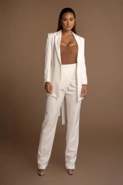 JLUXLABEL IVORY ALAIA WIDE LEG PANTS 25 JLUXLABEL IVORY ALAIA WIDE LEG PANTS