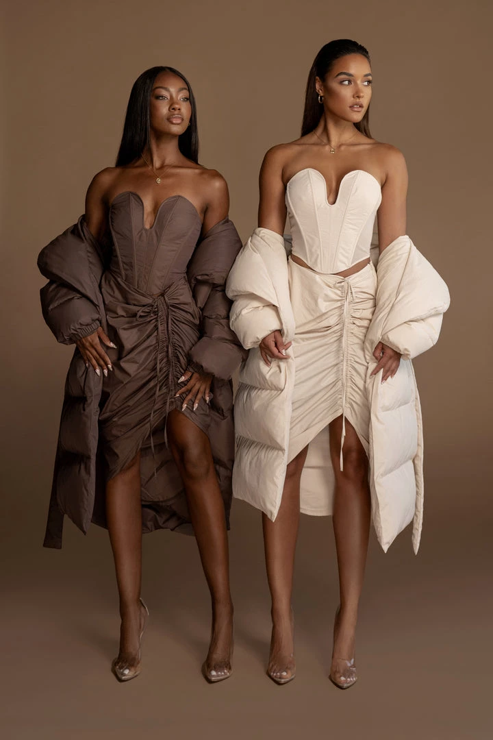 JLUXLABEL SALE CHOCOLATE MAISY RUCHED SKIRT 7 JLUXLABEL SALE CHOCOLATE MAISY RUCHED SKIRT