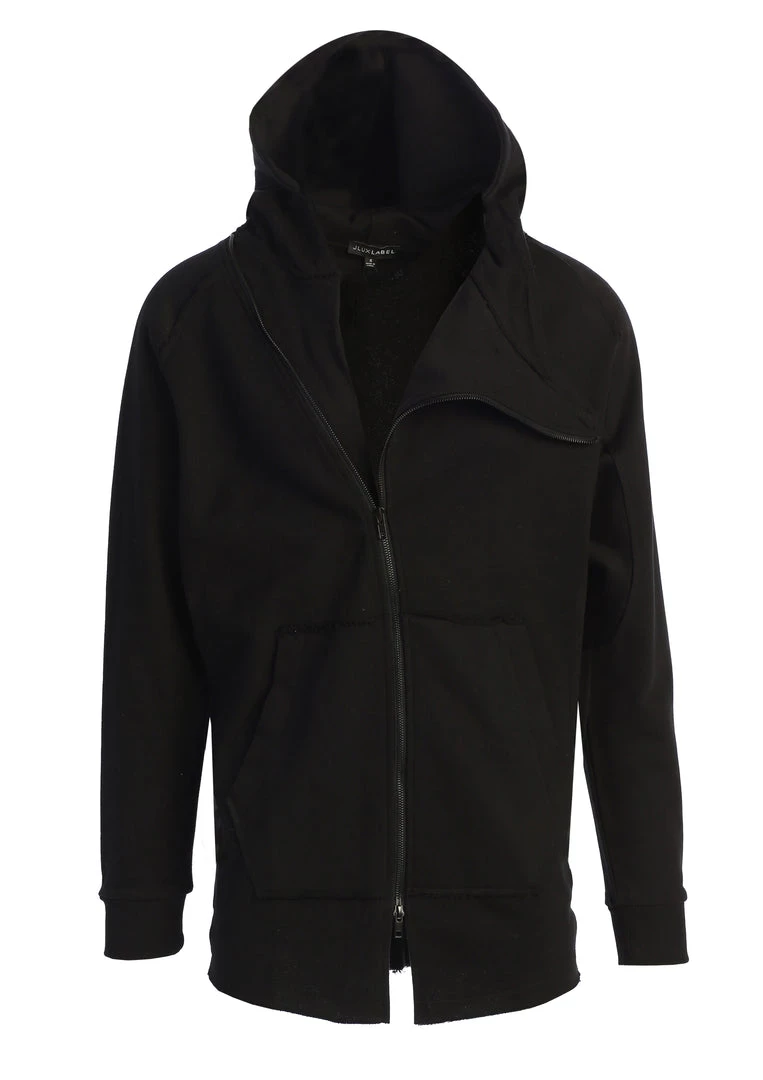 JLUXLABEL BLACK JORDYN MEN'S ZIP UP 8 JLUXLABEL BLACK JORDYN MEN'S ZIP UP