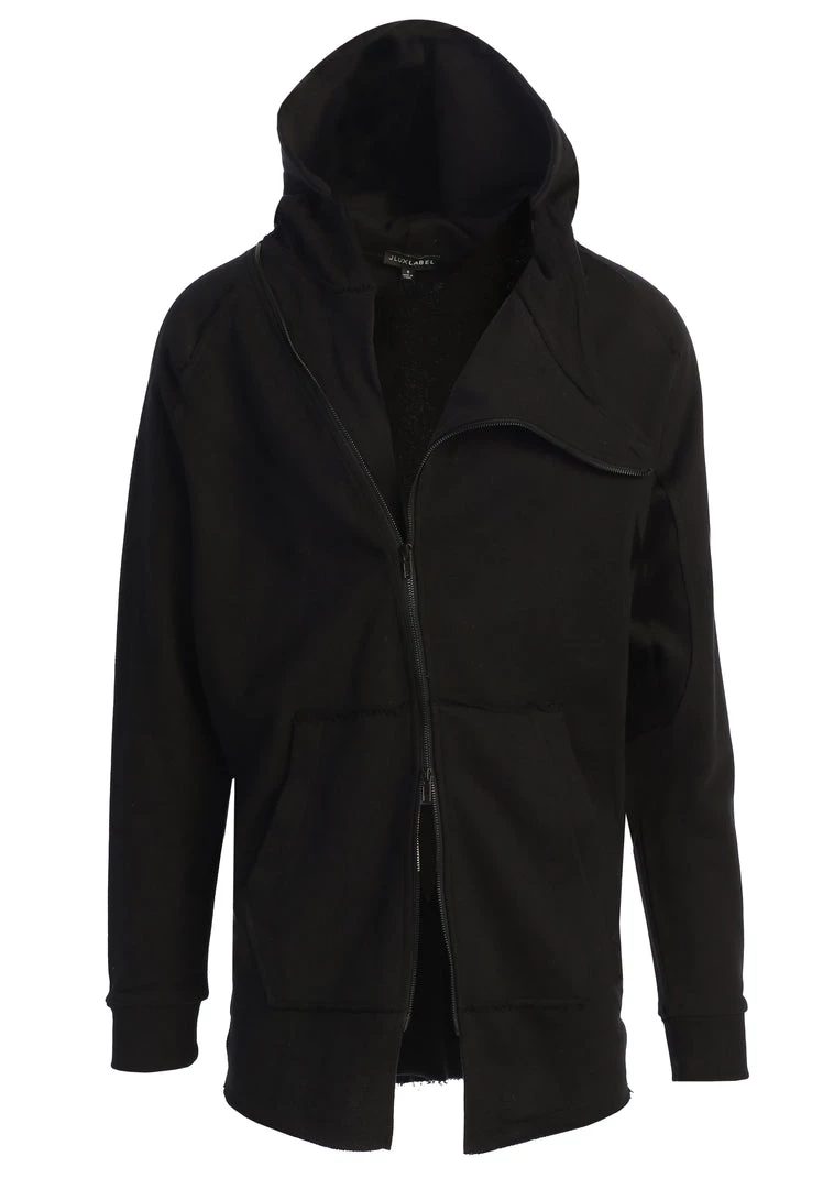 JLUXLABEL BLACK JORDYN MEN'S ZIP UP 9 JLUXLABEL BLACK JORDYN MEN'S ZIP UP