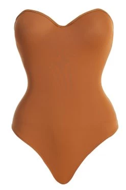 JLUXLABEL MOCHA MONROE SHAPEWEAR BUSTIER BODYSUIT SALE