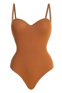 JLUXLABEL MOCHA MONROE SHAPEWEAR BUSTIER BODYSUIT SALE