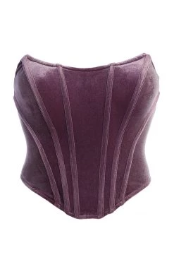 JLUXLABEL PURPLE CITY LIGHTS CORSET