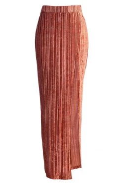 JLUXLABEL ROSE KRISANA VELVET HIGH SLIT SKIRT 13 JLUXLABEL ROSE KRISANA VELVET HIGH SLIT SKIRT