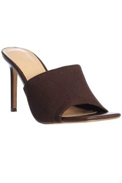 JLUXLABEL CHOCOLATE ALAINE SQUARE TOE HEELS NEW ARRIVALS