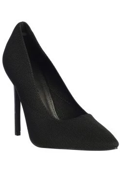 JLUXLABEL BLACK GLENNA POINTED TOE PUMPS