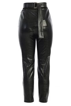 JLUXLABEL NOIR BRISTOL CROC PANTS SALE