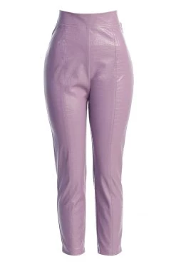 JLUXLABEL PURPLE BRISTOL CROC PANTS
