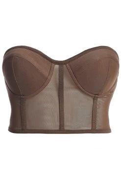 JLUXLABEL CHOCOLATE SHAYLA BUSTIER