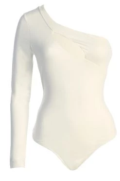 JLUXLABEL SALE WHITE DARLA KEYHOLE BODYSUIT