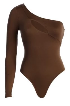 JLUXLABEL CHOCOLATE DARLA KEYHOLE BODYSUIT SALE