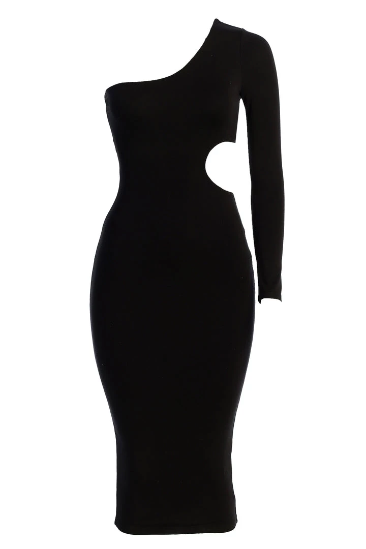 JLUXLABEL BLACK JULIA MIDI DRESS 5 JLUXLABEL BLACK JULIA MIDI DRESS