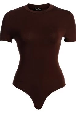 JLUXLABEL JLUXBASIX CHOCOLATE IDEAL BODYSUIT NEW ARRIVALS