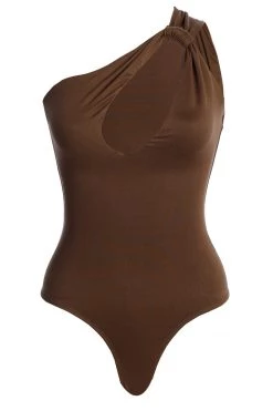 JLUXLABEL NEW ARRIVALS CHOCOLATE PRISCILLA KEYHOLE BODYSUIT