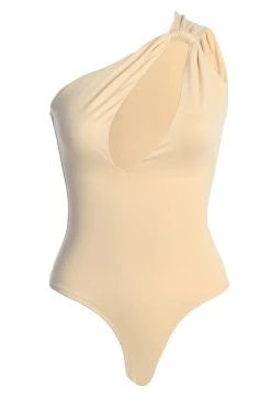 JLUXLABEL CREAM PRISCILLA KEYHOLE BODYSUIT NEW ARRIVALS