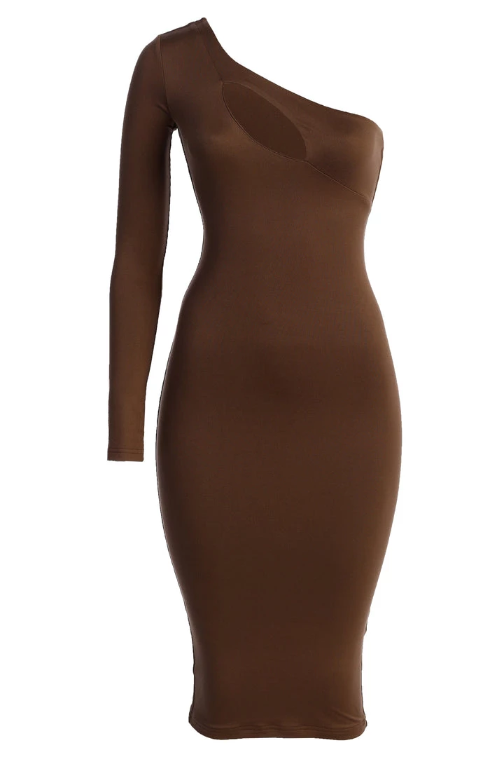JLUXLABEL NEW ARRIVALS CHOCOLATE FAIRA KEYHOLE DRESS 4 JLUXLABEL NEW ARRIVALS CHOCOLATE FAIRA KEYHOLE DRESS