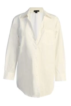 JLUXLABEL NEW ARRIVALS IVORY AXEL BUTTON UP