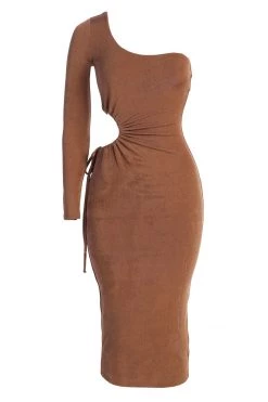 JLUXLABEL TAN IN THE MOMENT DRESS NEW ARRIVALS