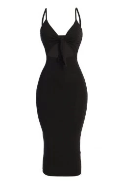 JLUXLABEL GETAWAY WEAR BLACK SOULMATE CUT OUT DRESS