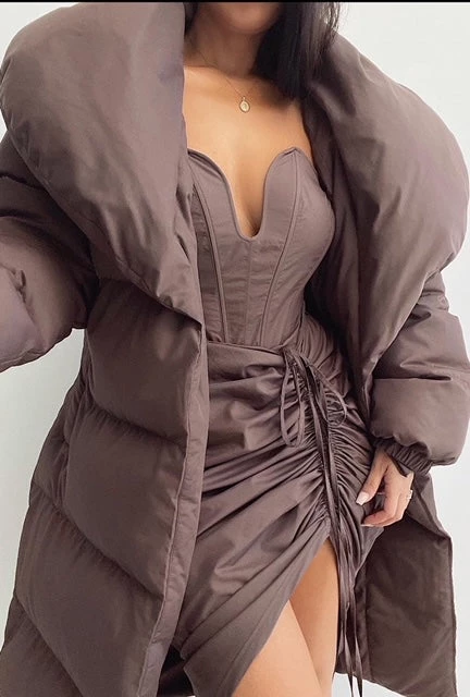 JLUXLABEL SALE CHOCOLATE MAISY RUCHED SKIRT 5 JLUXLABEL SALE CHOCOLATE MAISY RUCHED SKIRT