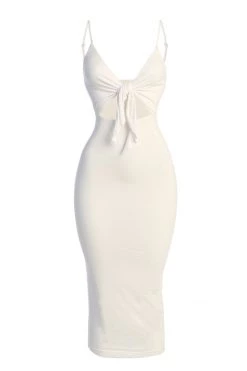 JLUXLABEL IVORY SOULMATE CUT OUT DRESS NEW ARRIVALS