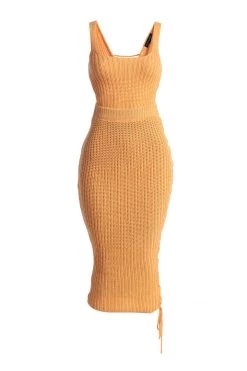 JLUXLABEL NEW ARRIVALS Apricot Bare It All Skirt Set 20 JLUXLABEL NEW ARRIVALS Apricot Bare It All Skirt Set