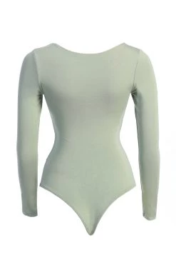 JLUXLABEL JLUXBASIX SAGE ALEAH U-NECK BODYSUIT