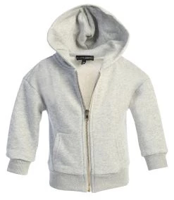 JLUXLABEL GREY JLUXKIDS FLEECE UNISEX HOODIE