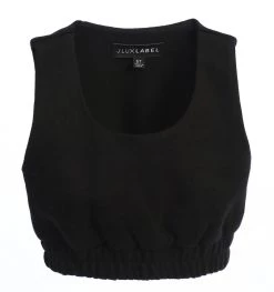 JLUXLABEL BLACK LILLIE KIDS FLEECE TOP