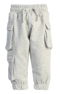 JLUXLABEL GREY JLUXKIDS UNISEX CARGO JOGGERS