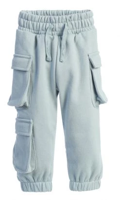 JLUXLABEL SKY BLUE JLUXKIDS UNISEX CARGO JOGGERS