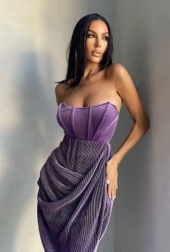 JLUXLABEL PURPLE TRUE BLISS MAXI SKIRT BOTTOMS