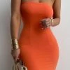 JLUXLABEL NEW ARRIVALS TANGERINE CELENA MAXI DRESS