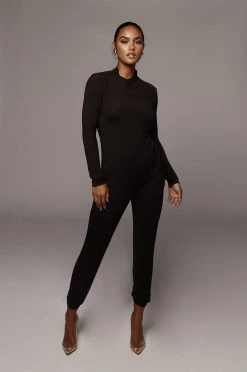 JLUXLABEL BLACK STEPH JOGGER SET