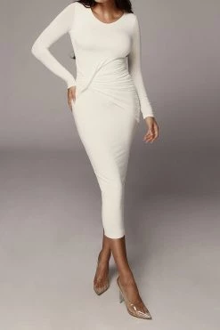 JLUXLABEL BACK IN IVORY JANICE DETAILED DRESS 11 JLUXLABEL BACK IN IVORY JANICE DETAILED DRESS