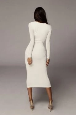 JLUXLABEL BACK IN IVORY JANICE DETAILED DRESS 13 JLUXLABEL BACK IN IVORY JANICE DETAILED DRESS