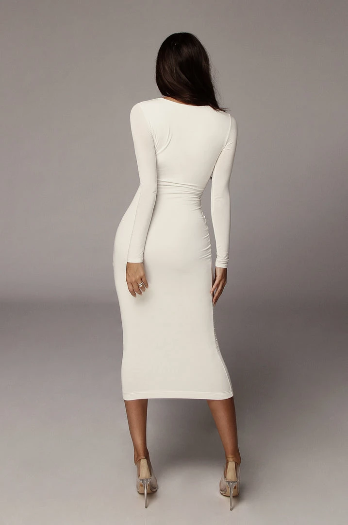 JLUXLABEL BACK IN IVORY JANICE DETAILED DRESS 8 JLUXLABEL BACK IN IVORY JANICE DETAILED DRESS