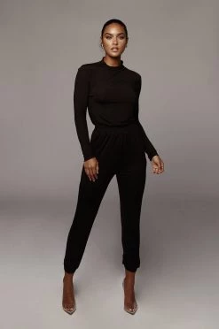 JLUXLABEL BLACK STEPH JOGGER SET