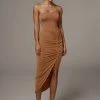 JLUXLABEL PECAN AURA SLINKY SKIRT