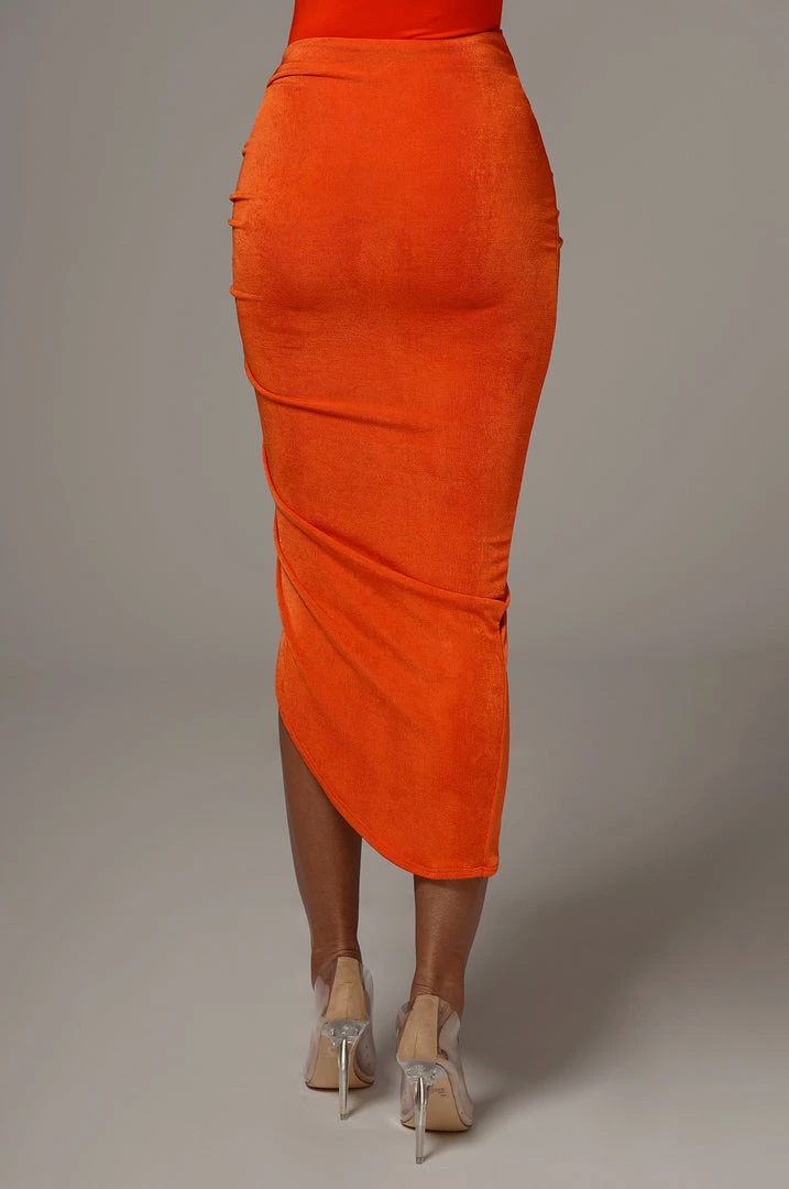 JLUXLABEL SALE ORANGE AURA SLINKY SKIRT 10 JLUXLABEL SALE ORANGE AURA SLINKY SKIRT