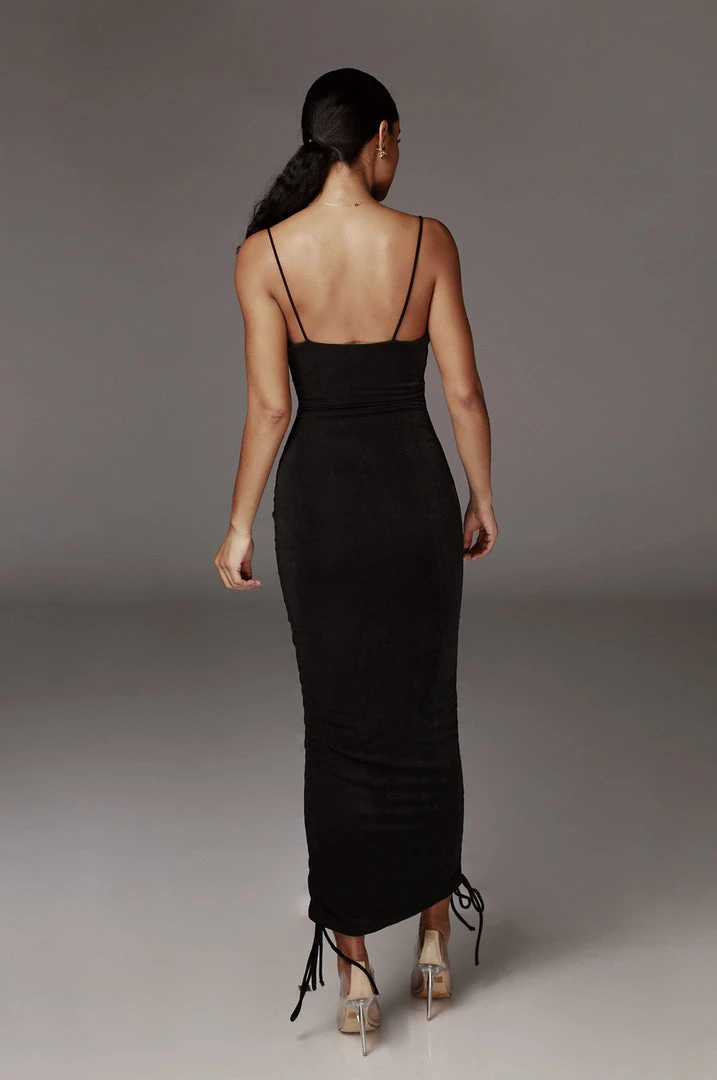 JLUXLABEL BLACK WOJEK SLINKY DRESS BACK IN 8 JLUXLABEL BLACK WOJEK SLINKY DRESS BACK IN