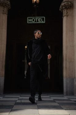 JLUXLABEL BLACK BELEN UNISEX PULLOVER SALE